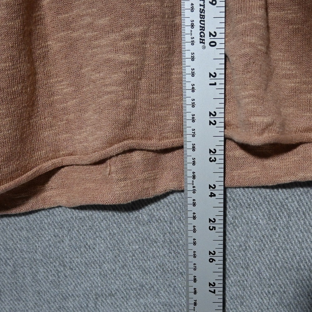 Eileen Fisher Top Womens Relaxed Organic Linen Cotton Pocket 1X Terracotta - Picture 8 of 8